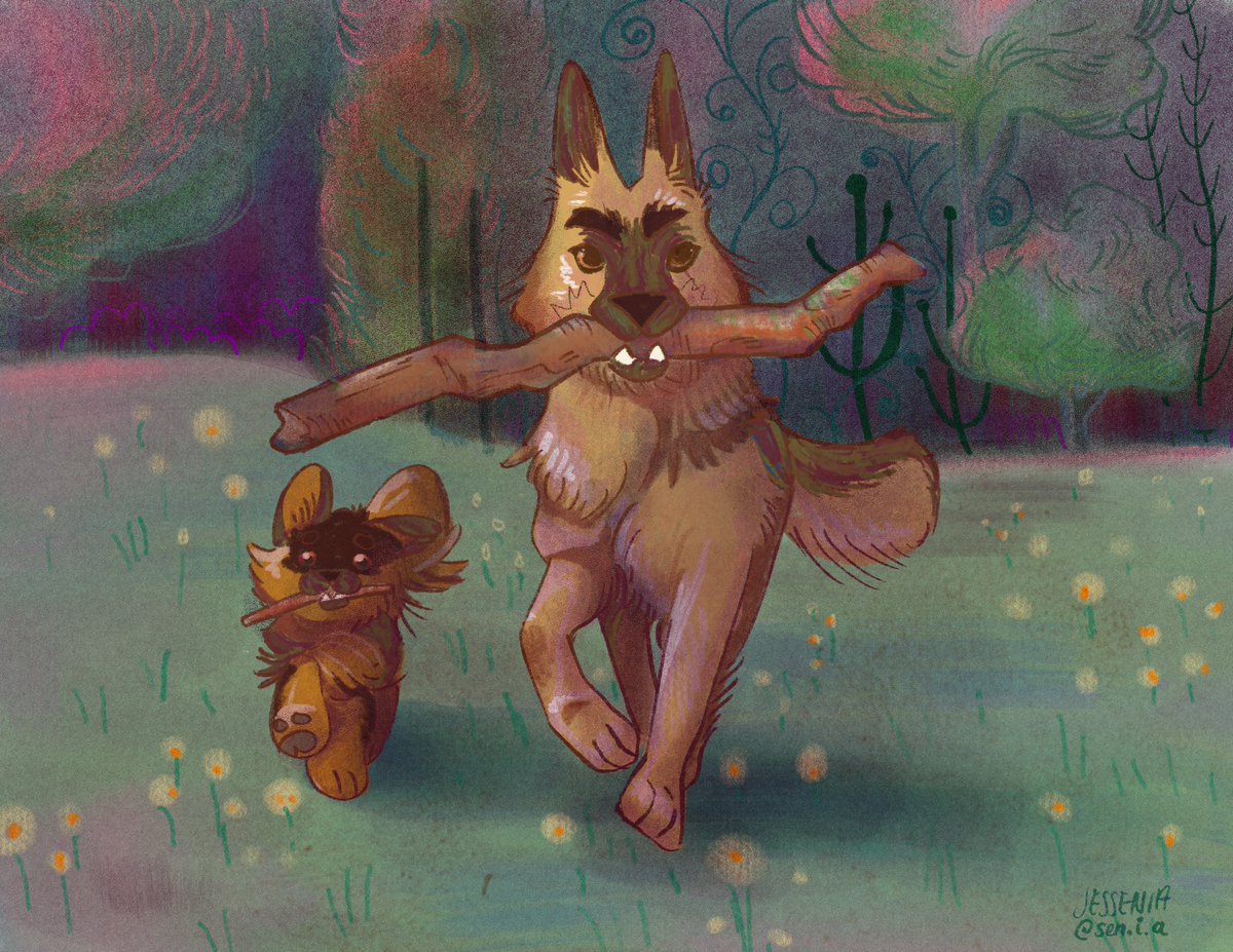 Papa and son!
#procreate