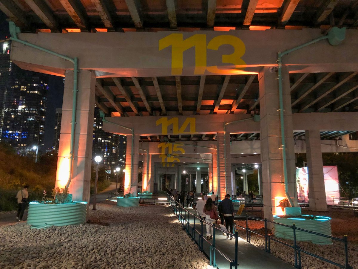 Great to see #stormwater management featured at #NuitBlanche in Toronto this past weekend!

The Bentway “Staging Grounds” is a site of active learning about urban ecology that celebrates local #water and urban waterways.

#NBTO23 #NuitBlancheTO <a href="/nuitblancheTO/">Nuit Blanche Toronto</a> <a href="/cityoftoronto/">City of Toronto 🇨🇦</a>