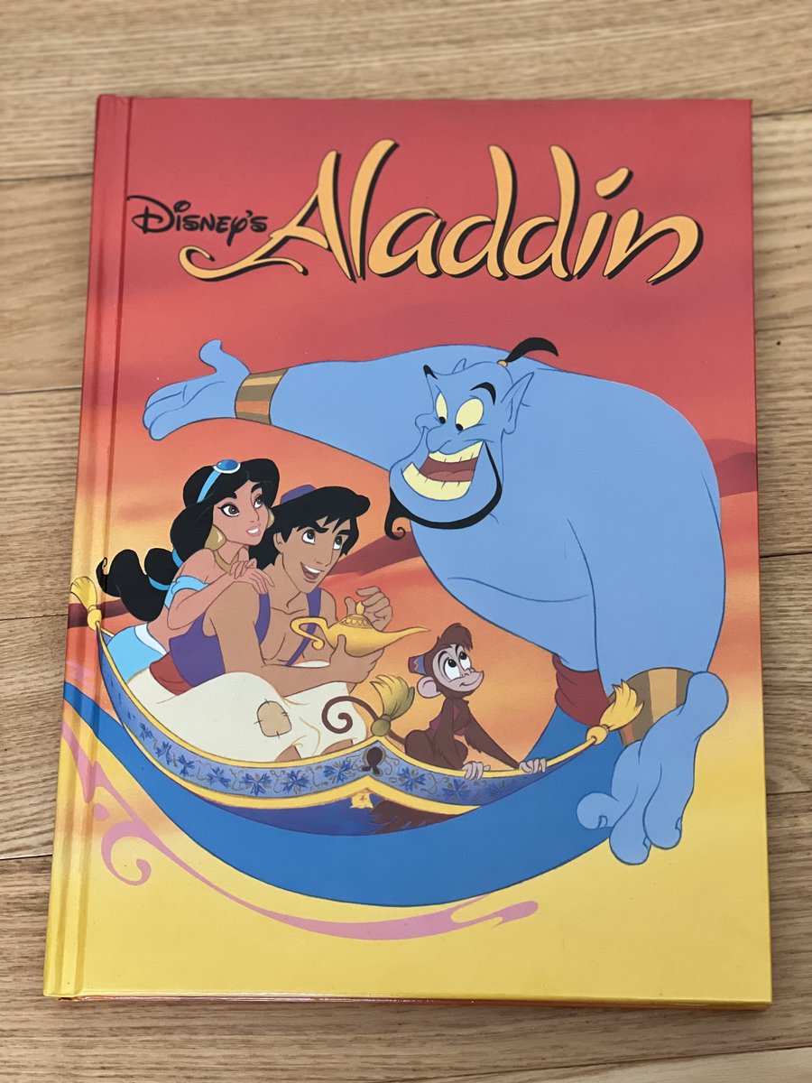 TeriE's tweet photo. NEW #VINTAGE90s Disney Aladdin Storybook #PrincessJasmine Hardcover 1st Ed Book #disneygifts #disneybooks #illustratedbooks #Aladdin #disney #genie #jasmine #vintage90s #disneypress #disneyanimation #disneyclassics #firstedition #mouseworks https://t.co/9kEFNlamj1 #eBay @eBay https://t.co/PQ9nsR5iGt