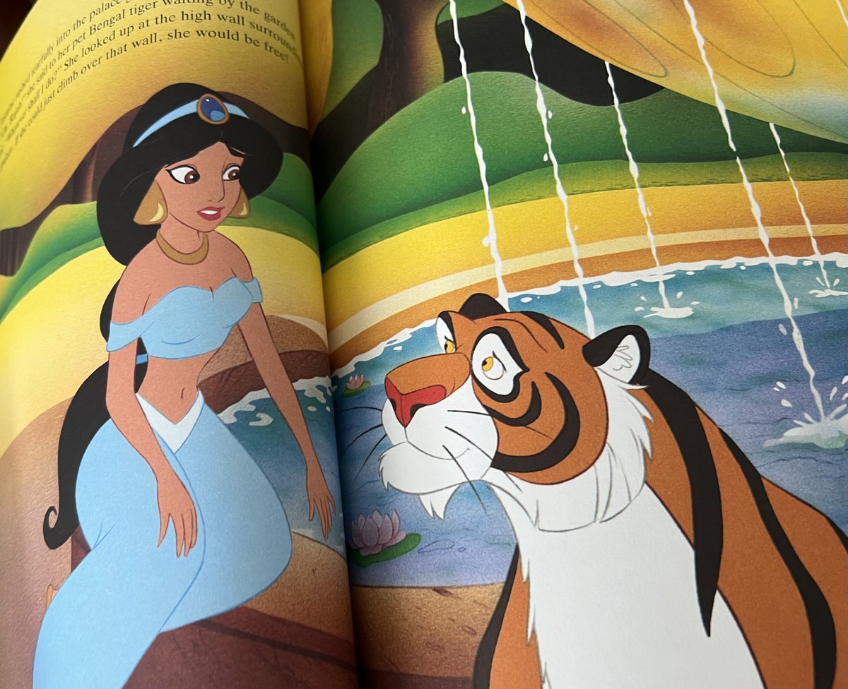 TeriE's tweet photo. NEW #VINTAGE90s Disney Aladdin Storybook #PrincessJasmine Hardcover 1st Ed Book #disneygifts #disneybooks #illustratedbooks #Aladdin #disney #genie #jasmine #vintage90s #disneypress #disneyanimation #disneyclassics #firstedition #mouseworks https://t.co/9kEFNlamj1 #eBay @eBay https://t.co/PQ9nsR5iGt