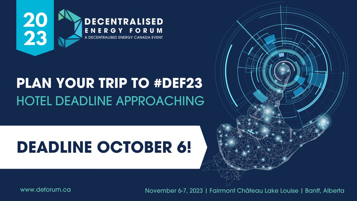 We're gearing up for an insightful conference program at #DEF23! If you haven't registered yet, now is the time as our hotel deadline is approaching on October 6. To secure our exclusive conference rates (more than 46% off regular rates), book now: buff.ly/3RvkS3H