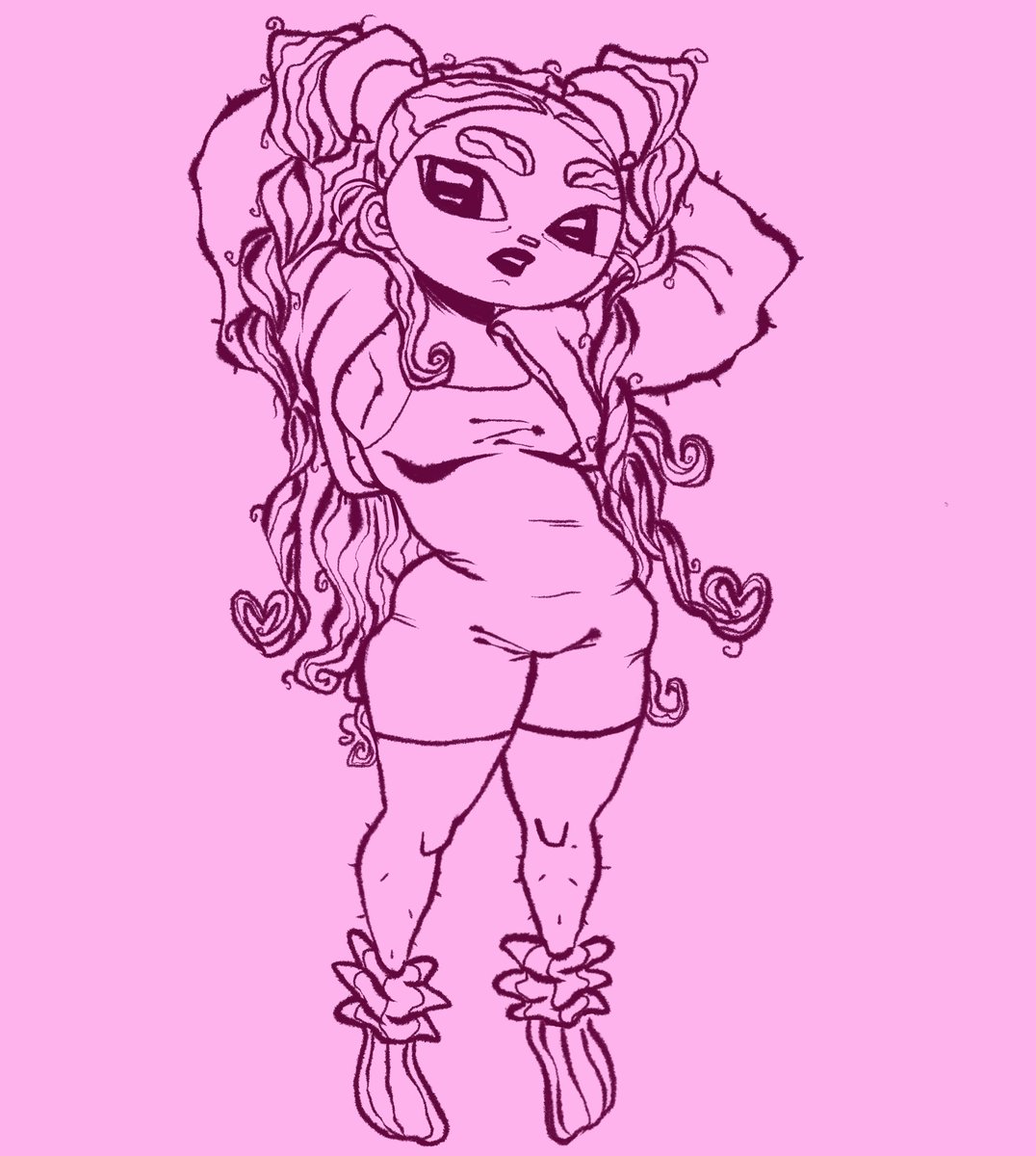 melkyfish's tweet photo. Pretty in pink 🤍 #digitalart #characterdesign #procreateart #procreateart #kawaiiart #animegirl #cuteart #animation #blackartist https://t.co/HyeKRXM74C