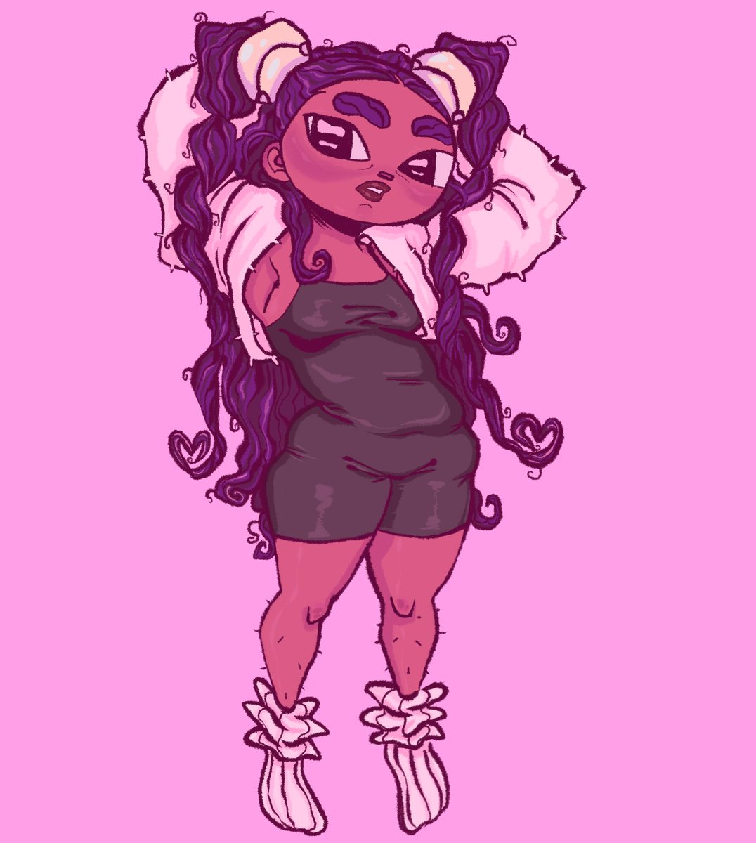 melkyfish's tweet photo. Pretty in pink 🤍 #digitalart #characterdesign #procreateart #procreateart #kawaiiart #animegirl #cuteart #animation #blackartist https://t.co/HyeKRXM74C
