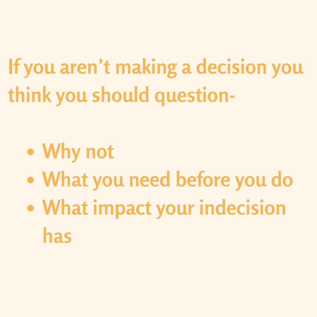 If you’re not making a decision about something, these questions might help you 👇 

#drradhaquotes #tipsonlife