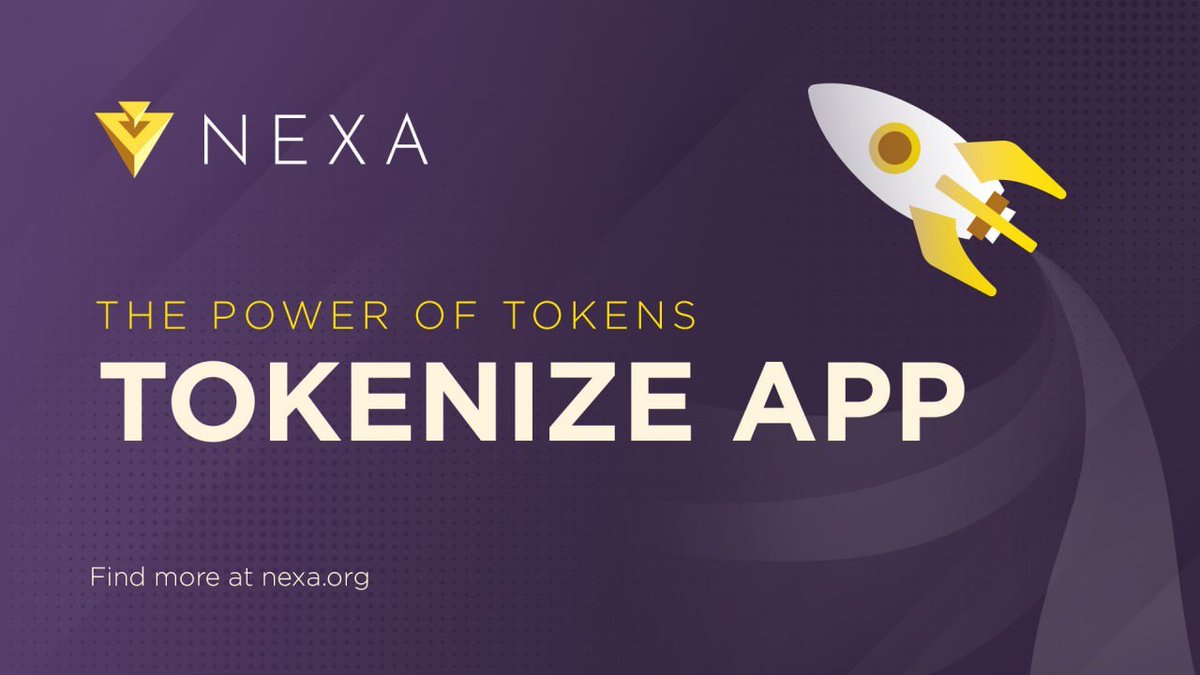 NexaMoney's tweet photo. The Nexa Tokenize app by Otoplo! ⚡️

We are extremely excited to announce the first version of the Tokenize desktop app. 

Many of you have already explored the Tokenex app to discover the boundless possibilities within Nexa. Now, we're excited to unveil the full-fledged Tokenize desktop app, empowering anyone to launch their project token on the Nexa blockchain in seconds. 🧠

The Tokenize desktop app is fully non-custodial, which means there is no backend, and all data is securely stored on your computer, with no 3rd parties having access to it. It's 100% under your control. 🙌🏻

We firmly believe that this infrastructure is the key to fostering an ecosystem growing with amazing project token gems.  💎

Make sure to check out article underneath for more specific and detailed information! 👇🏻👇🏻

https://t.co/wRXbnJQi3p