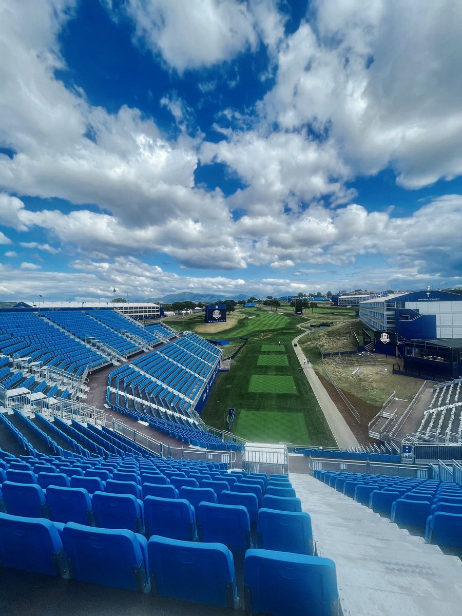 First tee 🤩 <a href="/RyderCupEurope/">Ryder Cup Europe</a>