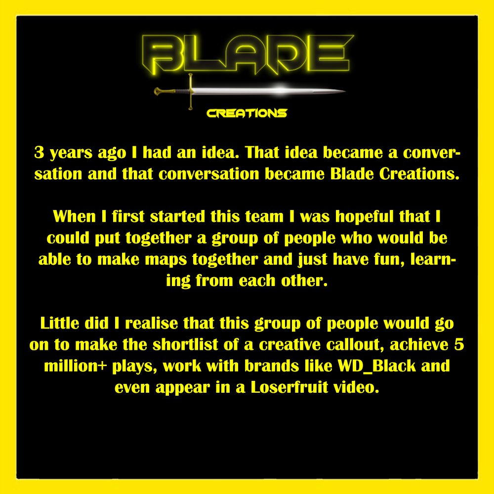 NinjaAdam456's tweet photo. We have made the difficult decision to shut down Blade Creations.

Read more... https://t.co/a7QUD38WHE