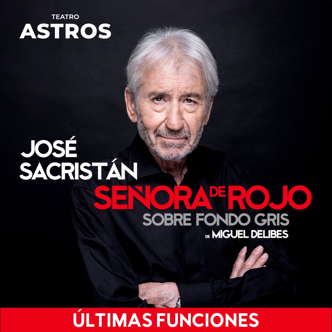 telefe's tweet photo. ¡Últimas funciones de #SeñoraDeRojoSobreFondoGris! 👏 José Sacristán se despide del teatro en esta increíble obra #ParamoutLiveEvents
https://t.co/urmU1zIBDp https://t.co/FHh3Lh6tsl
