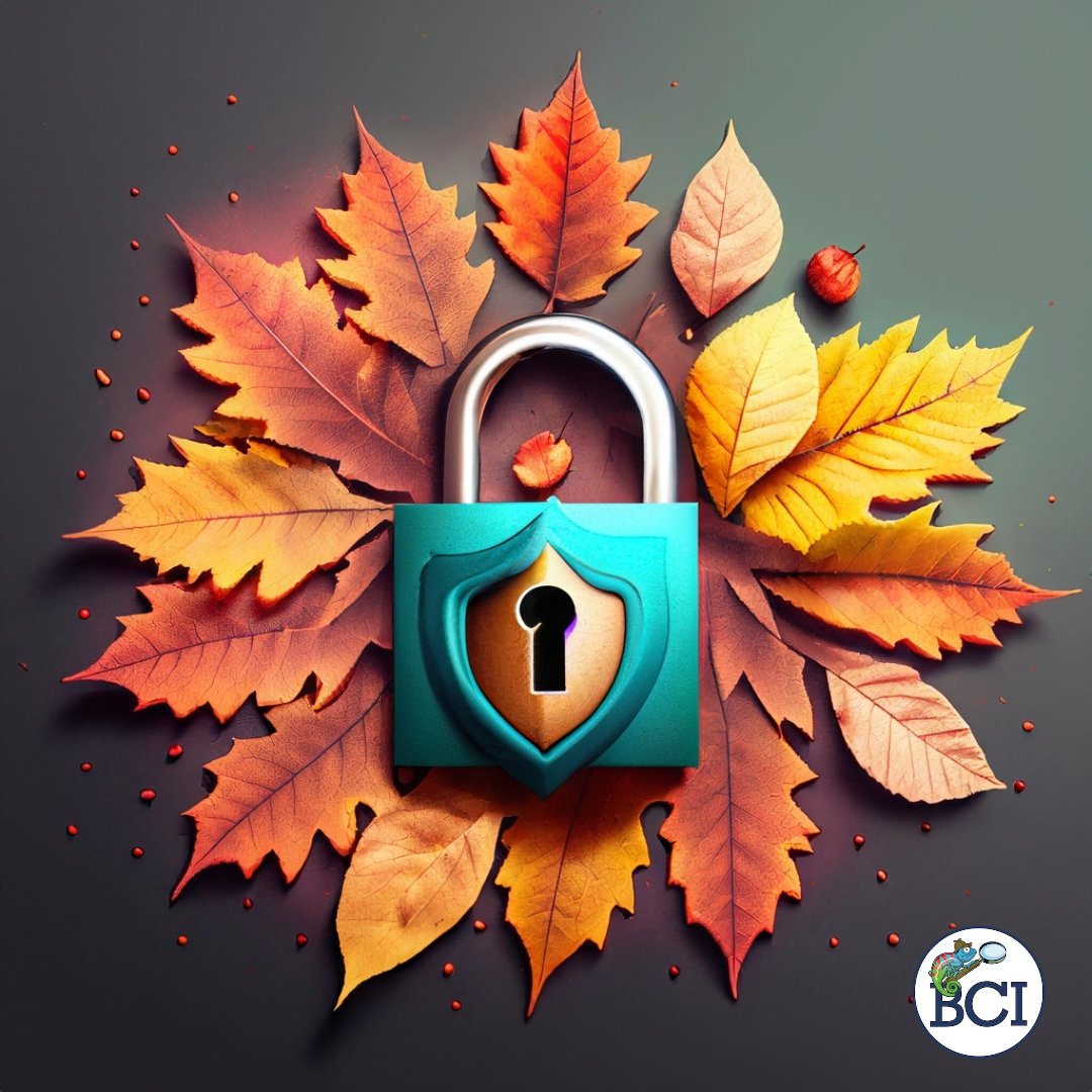 🍁 Fall into Safety with BCI! 🍂 As the leaves change, let's not forget to change our passwords and security practices. Stay cyber-smart this season with our tips and services. #Cybersecurity #FallSafety #BCIProtection #trustbci #aigenerated #securitysweep #passwords