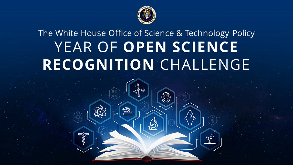 Announcing the #OSTPOpenScienceChallenge: We're inviting everyone to share your stories about how you've advanced equitable #openscience. Learn more and submit: challenge.gov/?challenge=ost…