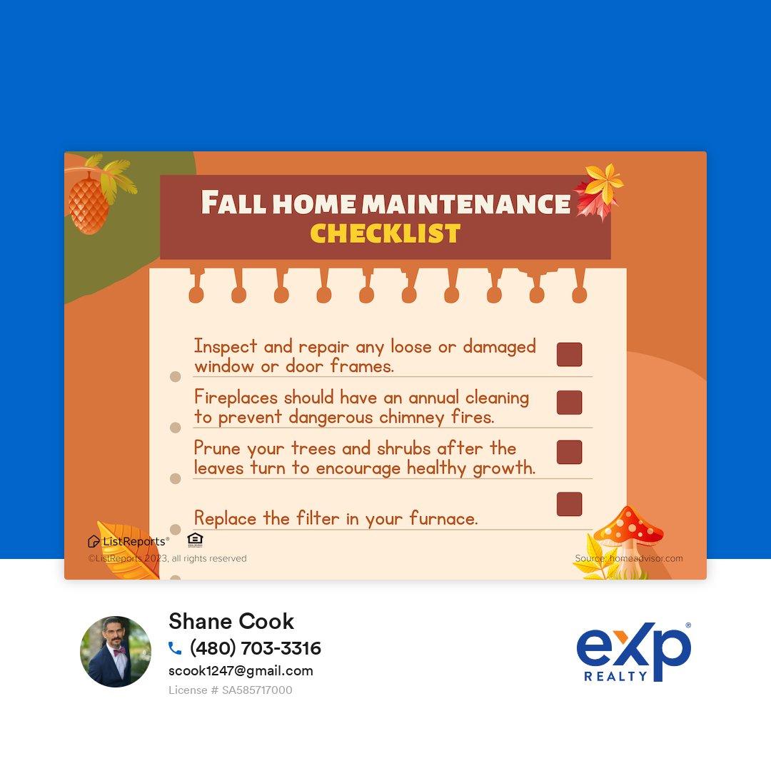 Doc_Plucky's tweet photo. Make sure your home is giving off spooky vibes from decorations and not from being unkempt. Follow these fall maintenance tips to keep your home looking and running great. In other words, remove those spider webs and then hang fake ones! https://t.co/DjzVF9DLkr
