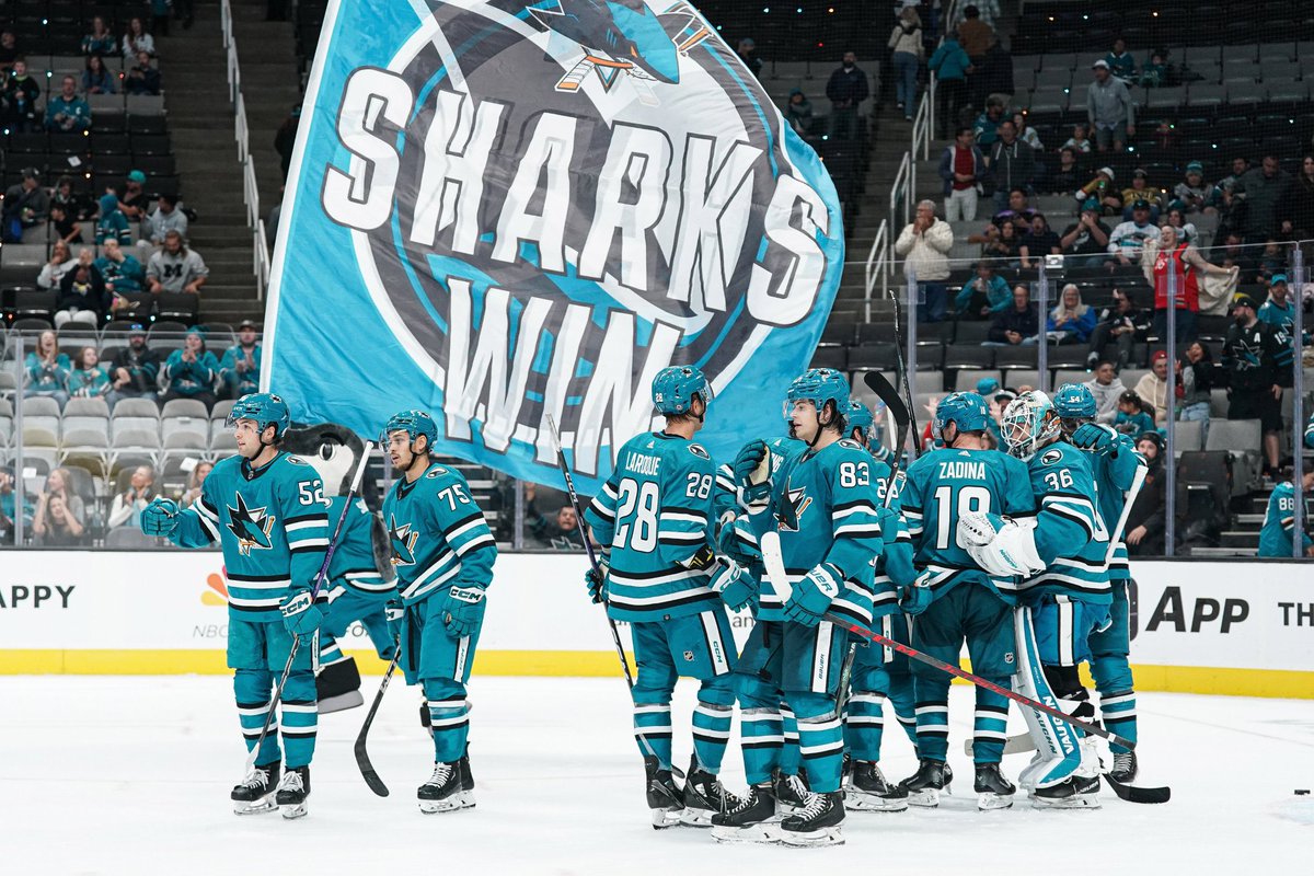 LOTSharks's tweet photo. Sharks WIN 5-2 over VGK! 🤩 https://t.co/XEIAaI7khp