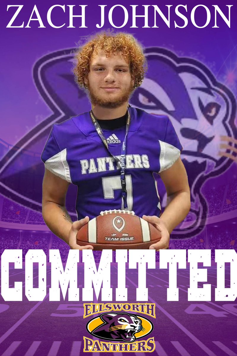 After a great game day visit and a conversation with Coach <a href="/GWWoolman/">Coach Gerald Woolman</a> I am happy to commit to play ball at <a href="/EllsworthFTBALL/">Ellsworth Panthers Football</a>