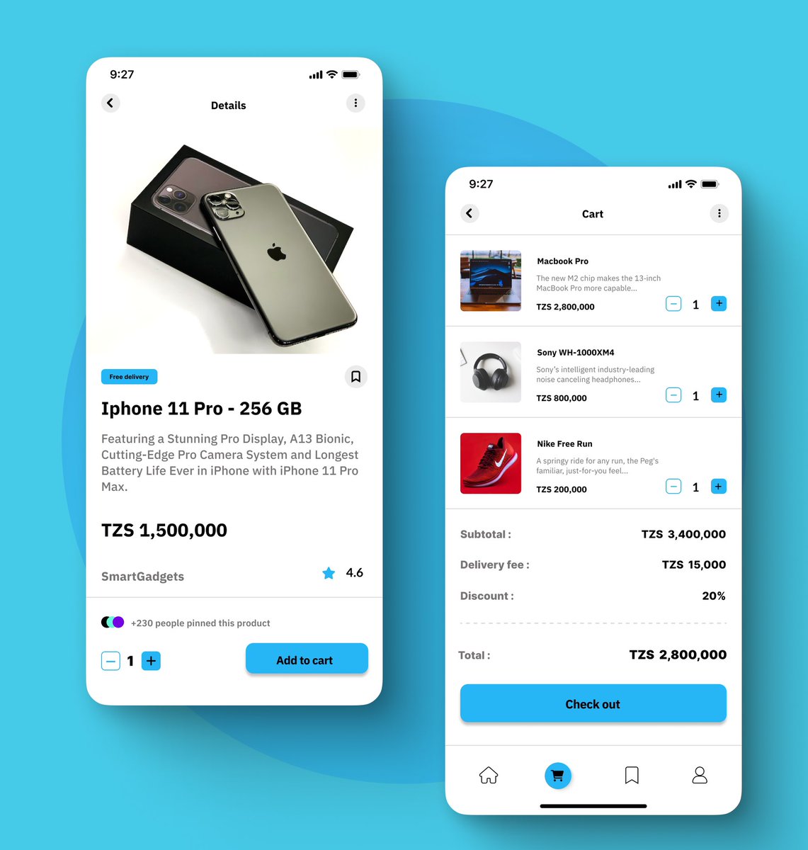 Just designed an  e-commerce app concept. Now it’s time to turn it into reality. 
#uiuxdesign #EcommerceDesign