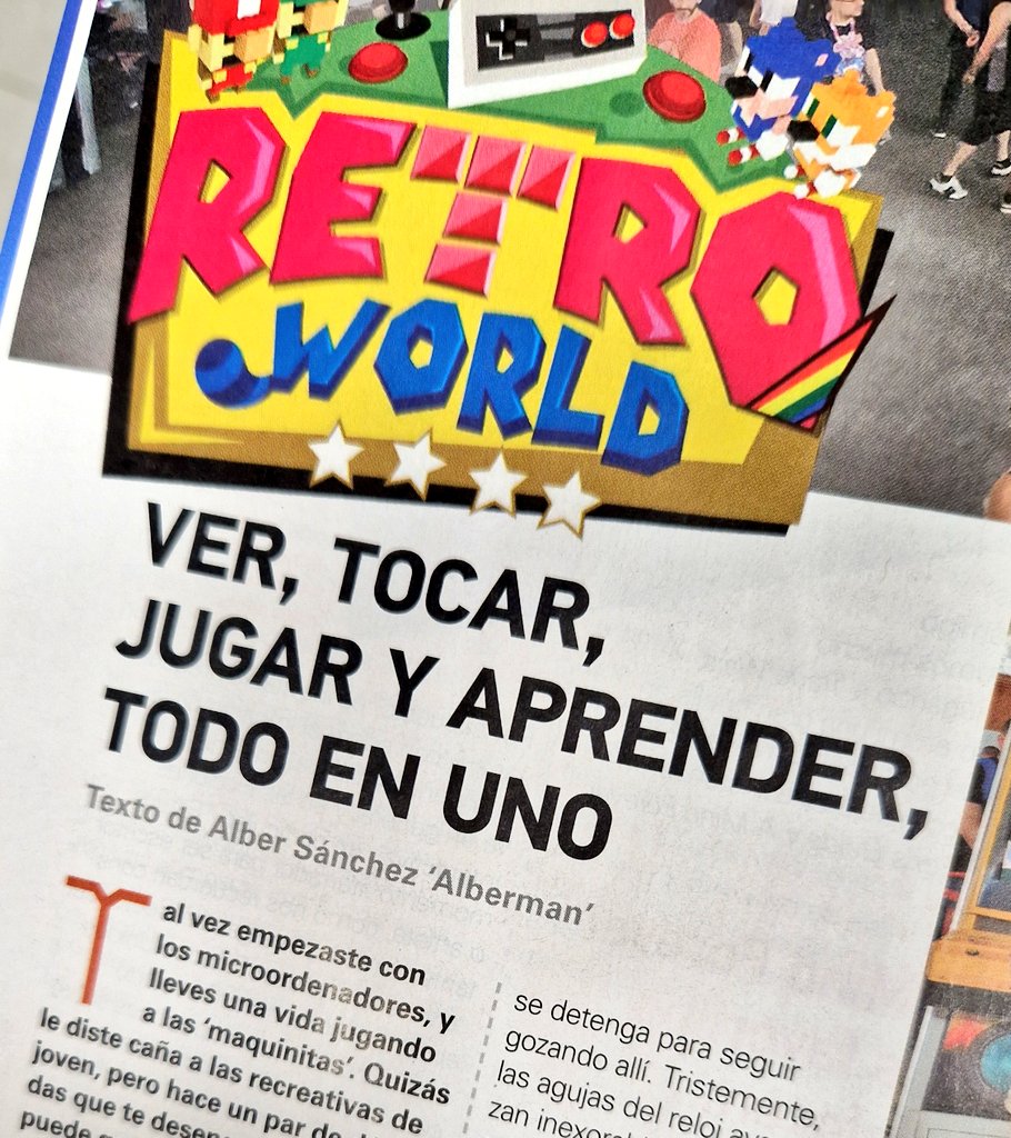 AlberGame's tweet image. Pues... sin palabras. Unos pocos párrafos, un minúsculo granito de arena aportado a ese inmenso oasis de diversión y cultura que es #retrogamer . Un GRACIAS a @Adonias8bits por su confianza,  quedándome muy corto. Compartir firma junto a colosos de la industria ha sido un sueño.