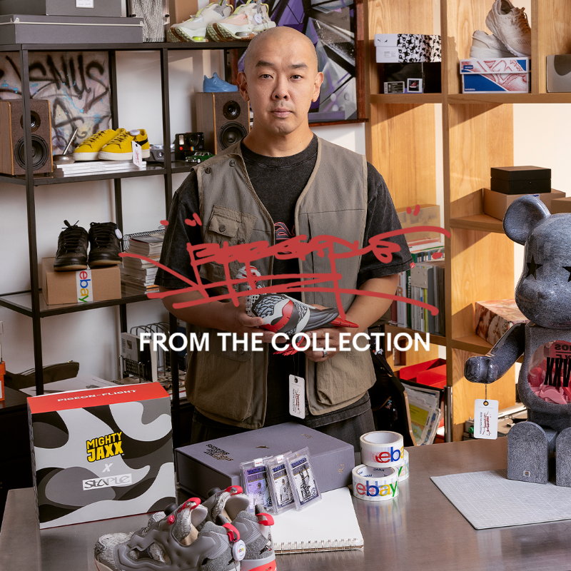From the Collection: Jeff Staple. 9/28. @jeffstaple’s built a legendary career creating and collecting the most recognizable grails in the game. Now, he opens his personal collection for an auction in support of @artstartorg and @WtChinatown. Only on eBay.