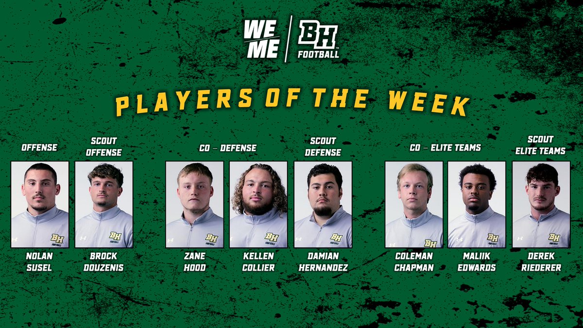 We went over 1,200 miles round trip to GJ to secure the W! The team showed a ton of resolve and confidence in this week 4 thriller. Here are the names and faces of a few that stood out. #WEoverME

Ps...it's Tech week folks!