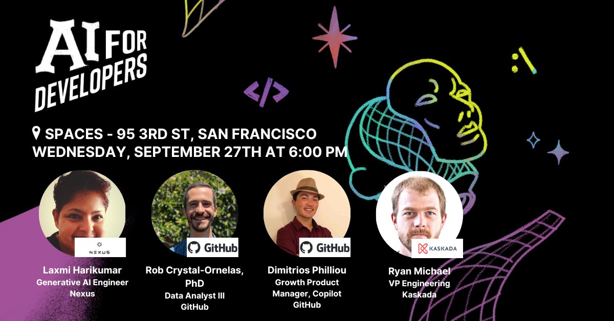 Do you want to know how Kaskada enables rapid training &amp; delivery of personalized, real-time generative AI apps? 🚀 Join us on September 27th, 6 pm PT! Secure your spot: tinyurl.com/28v59djs 📅🔗
#GenAI #AIapps #meetup