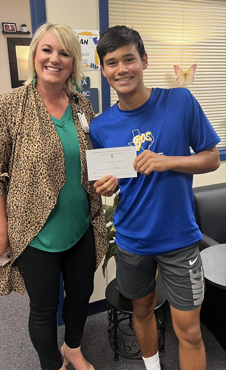 Help me celebrate our National Merit Commended Scholar! #bosproud #PSATaward 
<a href="/boswellhs/">Boswell High School</a> <a href="/BosTennis/">BOS Tennis</a>