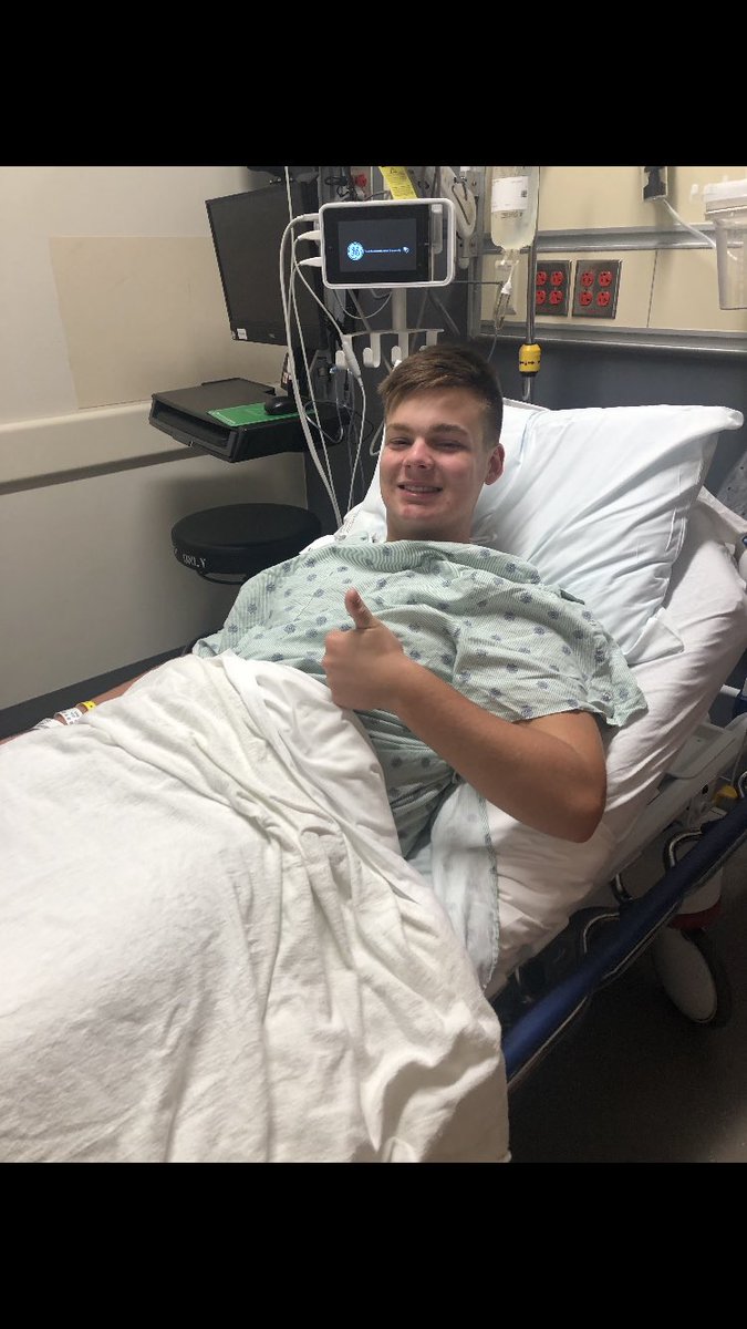 Huge thank you to Dr. Greco, all the nurses, and everyone involved at Huntsville hospital for a successful knee surgery today. Now it’s time to get to work on recovery so I can get back to work with my boys <a href="/JCJetsFootball/">James Clemens Jets Fb</a>! 
@CoachE_21 
<a href="/CoachC_McGuire/">Cade McGuire</a> 
<a href="/CoachMcgehee/">Chad McGehee</a>