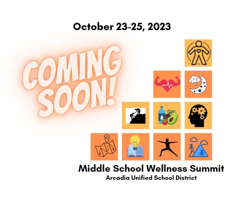 🌟 SAVE THE DATE & GET EXCITED Highlanders, Mariners, and Spartans!🌟 Arcadia Unified's 3rd annual Middle School Wellness Summit is just around the corner, and we are so excited about the additional tools and techniques our middle schoolers will be taught to help them prioritize…