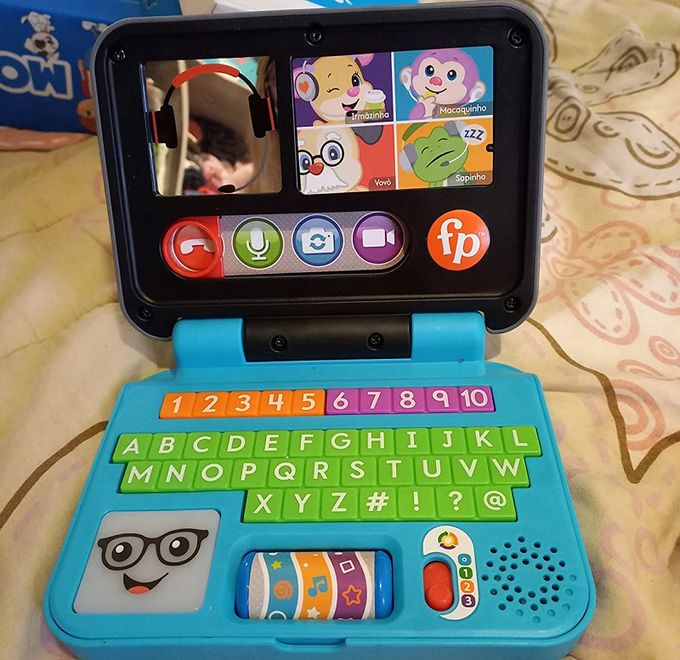 Fisher-Price Aprender E Brincar Laptop De Aprendizagem, Multicolorido