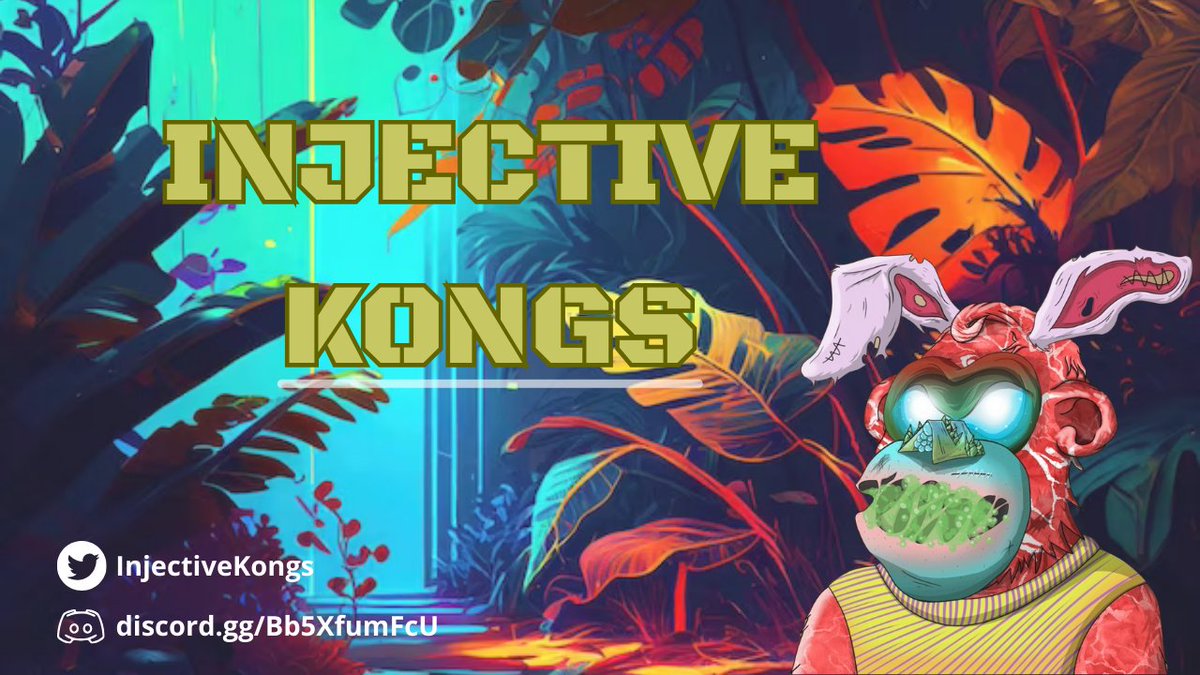 0xLeBwA's tweet photo. Introducing the FIRST-EVER 2D Animated NFT Collection on @Injective_ - Injective Kongs π
π¦ Join the Injective Kongs community on πͺ
Discord β‘οΈ https://t.co/cg2z9GrE7H
Twitter β‘οΈ @InjectiveKongs
#InjectiveKongs #Injective #InjectiveNFTs #INJ https://t.co/H4bxQByztu