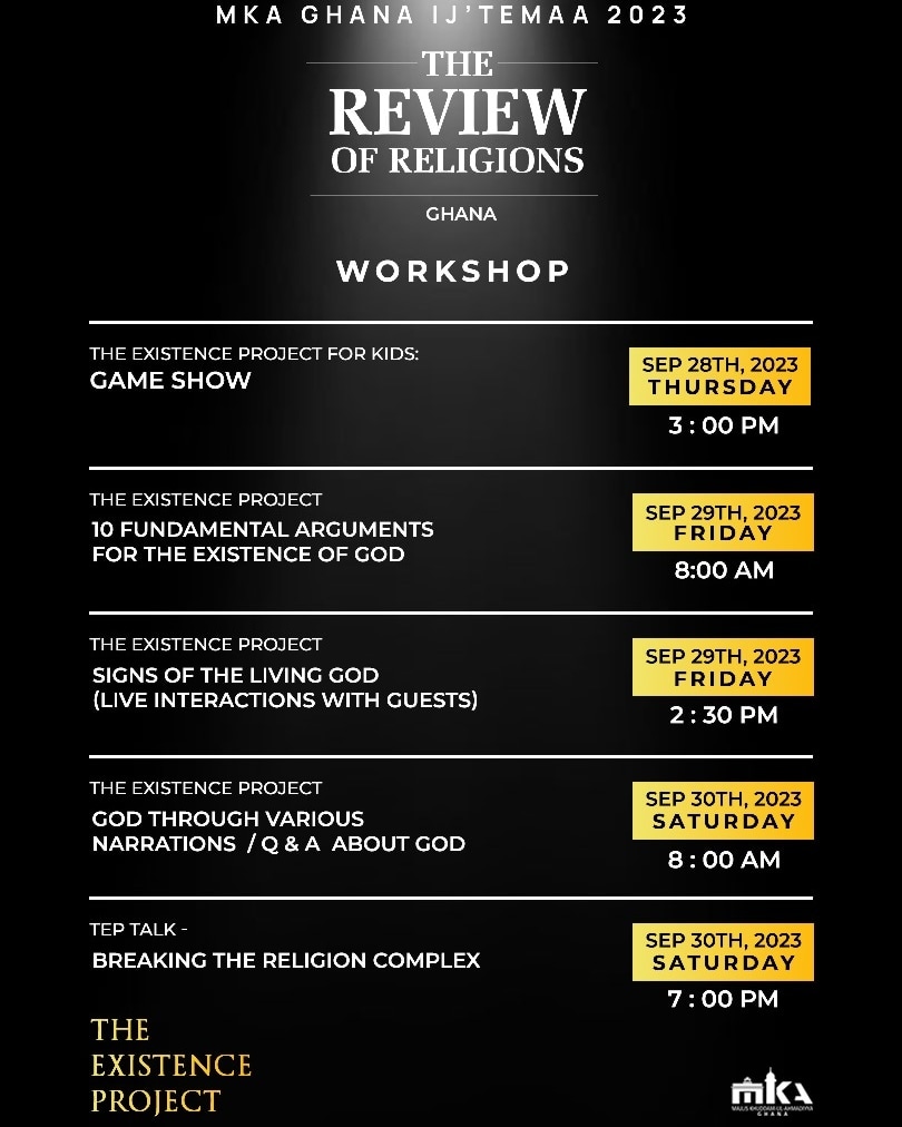 The #Ways of the #Righteous. 🇬🇭🇬🇭🇬🇭
Make date with our
#ReviewOfReligions.
#Workshop

 #Asokore23 #MuslimYouth
#mkaghana