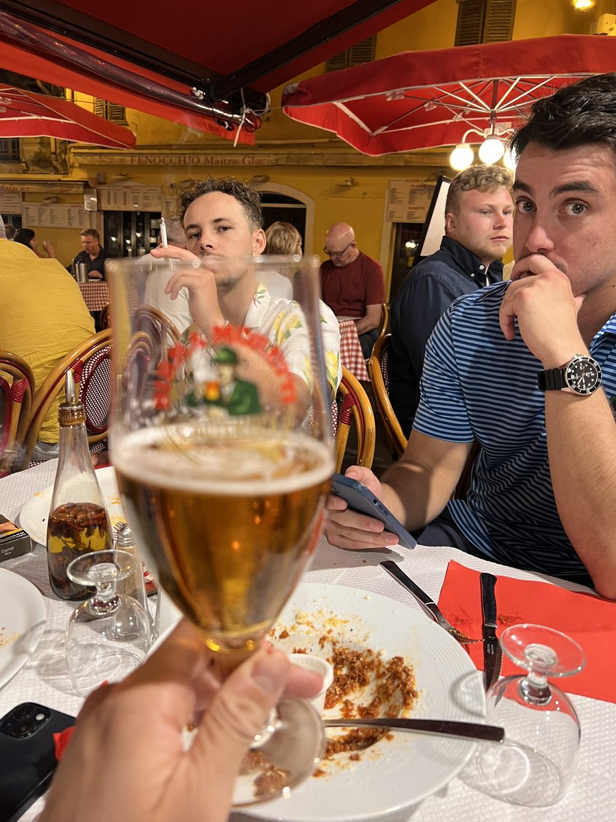 Hondoworldwide's tweet photo. Day 4
Nice, France. Mental reset by the water. Steak frites for lunch. Little walk to the overlook as the sun went down. Stopped at a cheese and wine shop on the way home to grab a bottle of champagne, some salami, and the best sheep cheese I’ve ever had before dinner. https://t.co/3TrrObLC5D