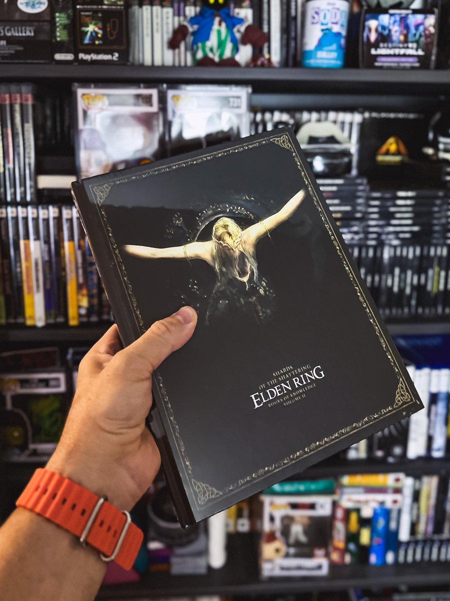 vagrantpistol's tweet photo. Look what came in. Book 2 of the Elden Ring guide books from Future Press. I already platinum the game, but these books are great reads overall. #EldenRing #FromSoftware #futurepress #book #goodread https://t.co/gyZmCTGmBX