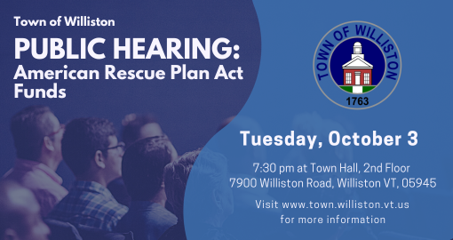 Visit town.williston.vt.us for more information!