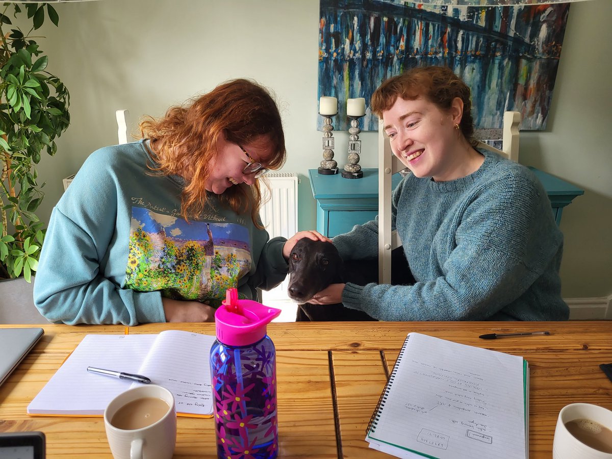 The obligatory pic of Boris getting involved in #occupationaltherapy placements with students Charlie and Emily from <a href="/UoW_OT/">UWOT</a>