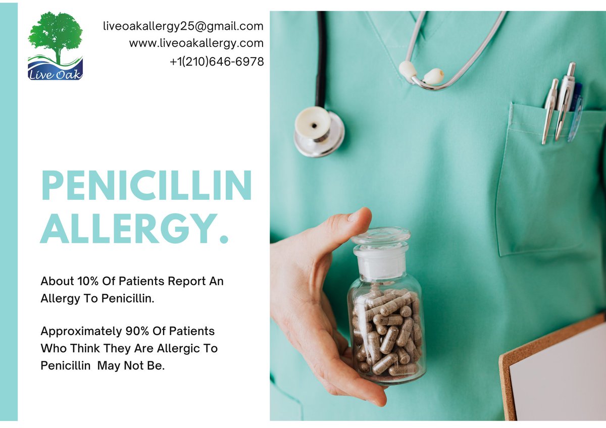 Reevaluating penicillin allergy 🤔. It's essential to stay informed about your health choices. 💚💊 #penicillinallergy #healthawareness #allergyaware 
#medicationsafety 
#healthadvocacy 
#personalhealth 
#healthcaredecisions 
#medicaljourney 
#empoweryourself 
#informedhealthcare
