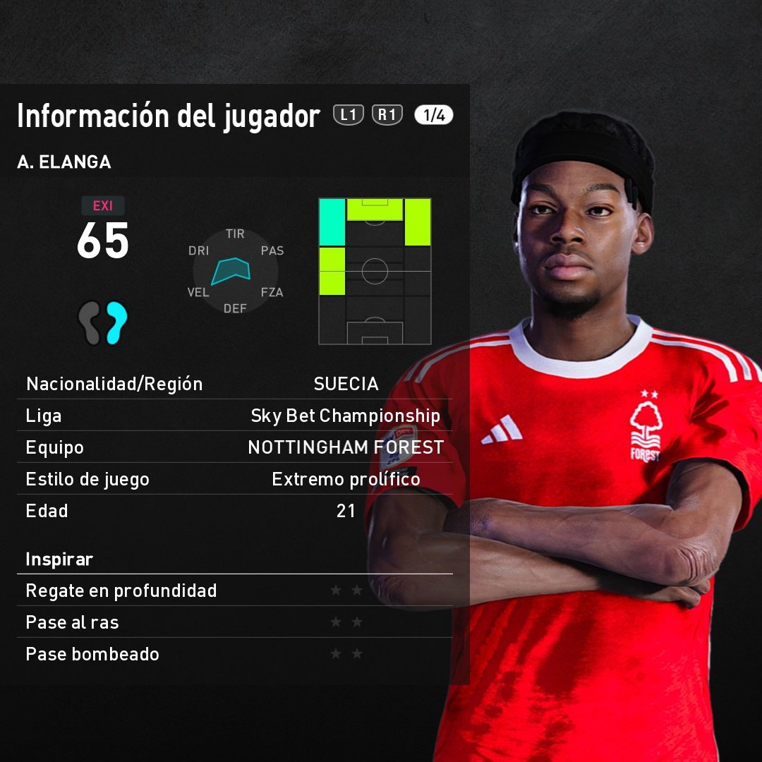 LugonesValentin's tweet photo. Les traigo la nueva face de Anthony Elanga (Nottingham Forest) con nuevo look para Pes 2021 y Pes 2020.
Version Sider Y Cpk.
Creditos: by Valentinlgs10
Link: https://t.co/9CvV1knIR2 https://t.co/dFoR0jxfzq