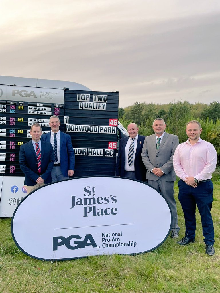 Congratulations to Qualifiers for the <a href="/sjpwealth/">St. James's Place</a> National Pro-am Grand Final.

Robert Macey and Graham Wass from <a href="/NorwoodParkGolf/">Norwood Park GC</a> 
Cameron Clark and Martin Sheldon from <a href="/moorhallgolf/">Moor Hall Golf Club</a> 

Both will be heading to PGA National Turkey in November for the Grand Finals 🛬☀️

<a href="/ThePGA/">The PGA</a>