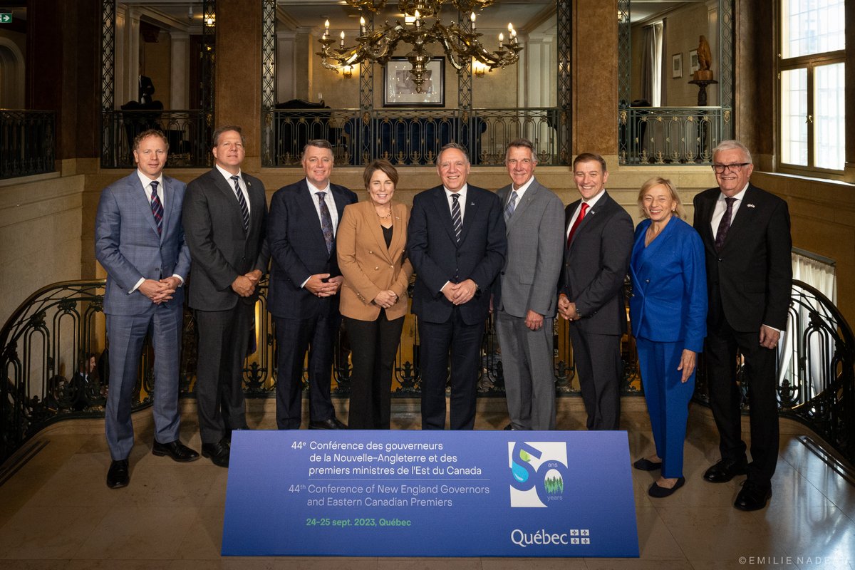 francoislegault's tweet image. Aujourd'hui se concluait la 44e CGNA-PMEC, à Québec. Nos discussions ont porté sur nos priorités communes et les moyens pour faire face aux changements climatiques. Le Nord-Est de l'Amérique du Nord a tout à gagner à ce qu'on devienne une puissance de l'économie verte!