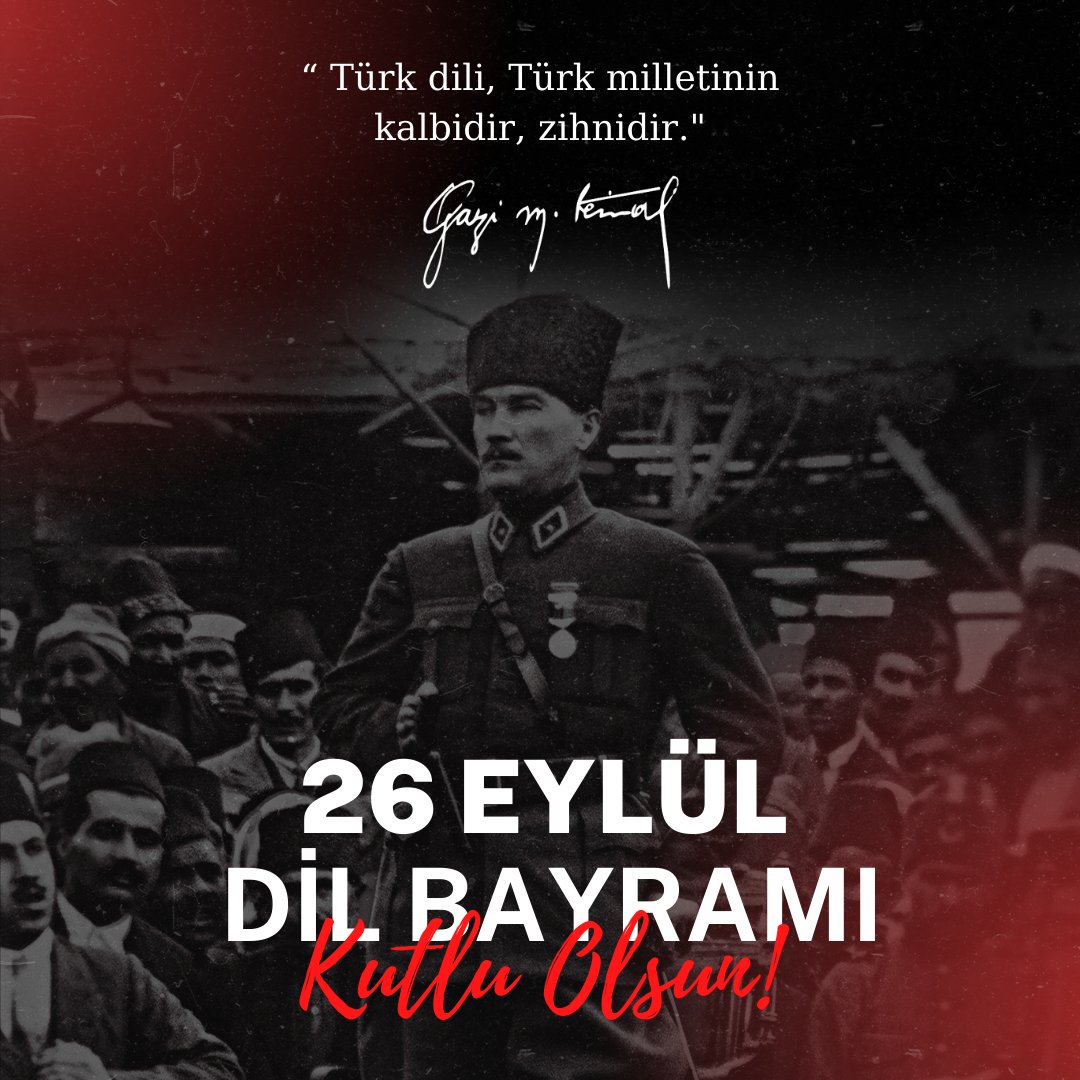 26 Eylül Dil Bayramı kutlu olsun!

Y A Ş A S I N   T Ü R K Ç E !
