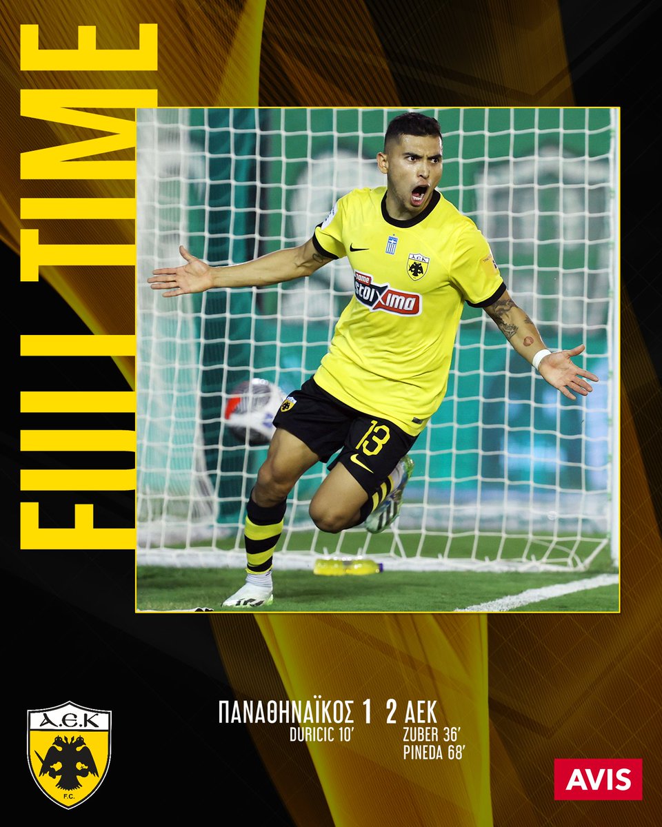 Λήξη του αγώνα: Παναθηναϊκός – ΑΕΚ 1-2!!! Η ομάδα μας φτάνει στη νίκη με ανατροπή μέσα στη Λεωφόρο!
#paoaek #aekfc #aekfcseason2023_2024 #slgr