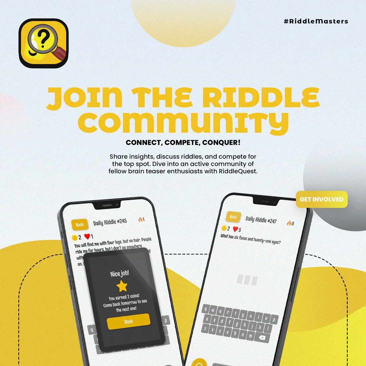 riddlequest's tweet photo. Connect with fellow riddle enthusiasts and spark intellectual conversations! 🌟🗣️ With every riddle comes a story, a challenge, and a connection. Ready to join our vibrant community?
➡️ Be a part of the RiddleQuest family now!
#RiddleMasters #PuzzleCommunity #BrainTeaserBuddies https://t.co/lApGiRv4d0