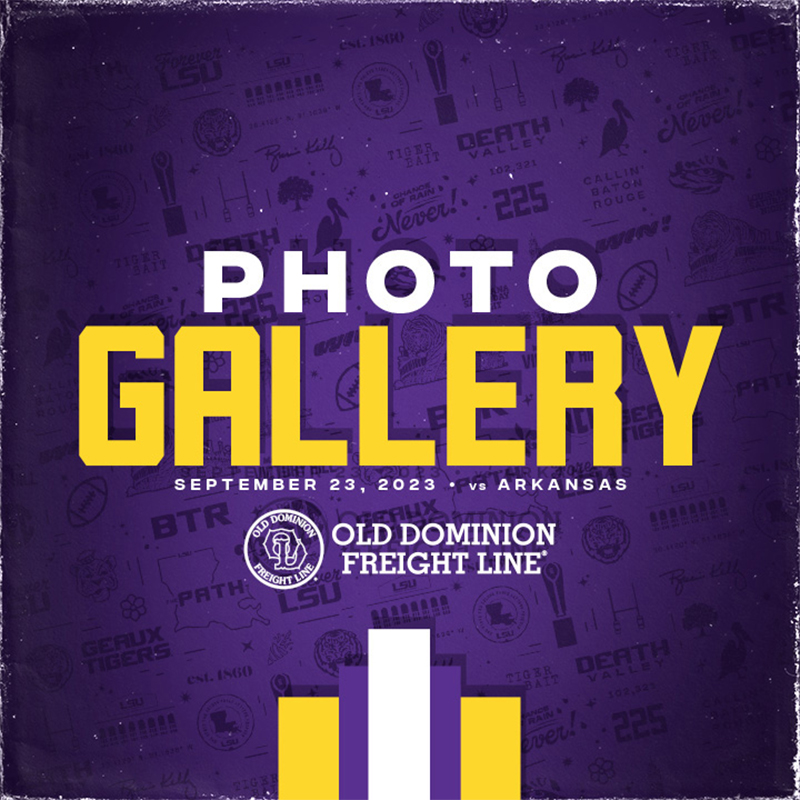 LSUfootball's tweet photo. Photographers went crazy Saturday
