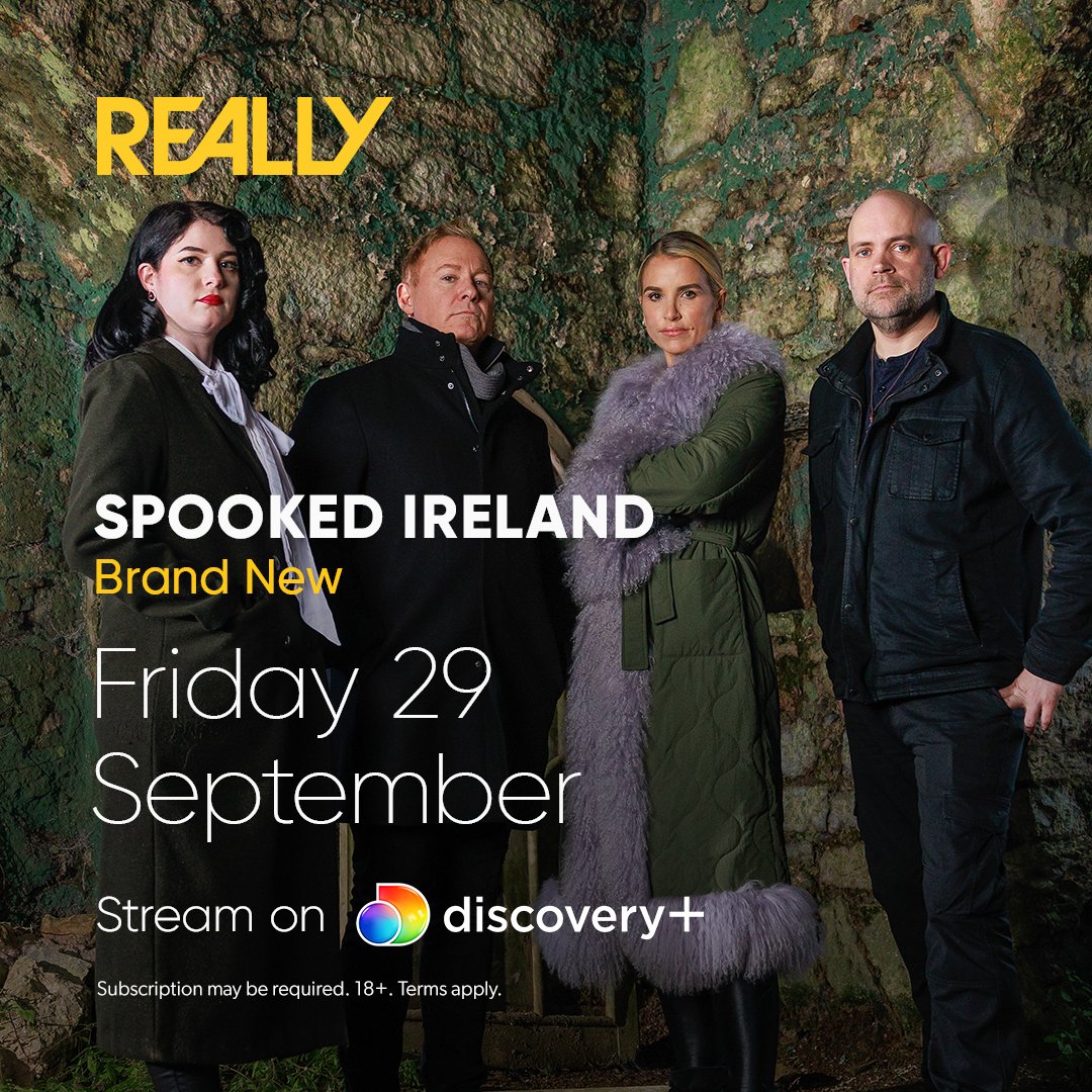 reallychannel's tweet image. A brand new paranormal series? Yes please! 👻
#SpookedIreland starts on Friday!