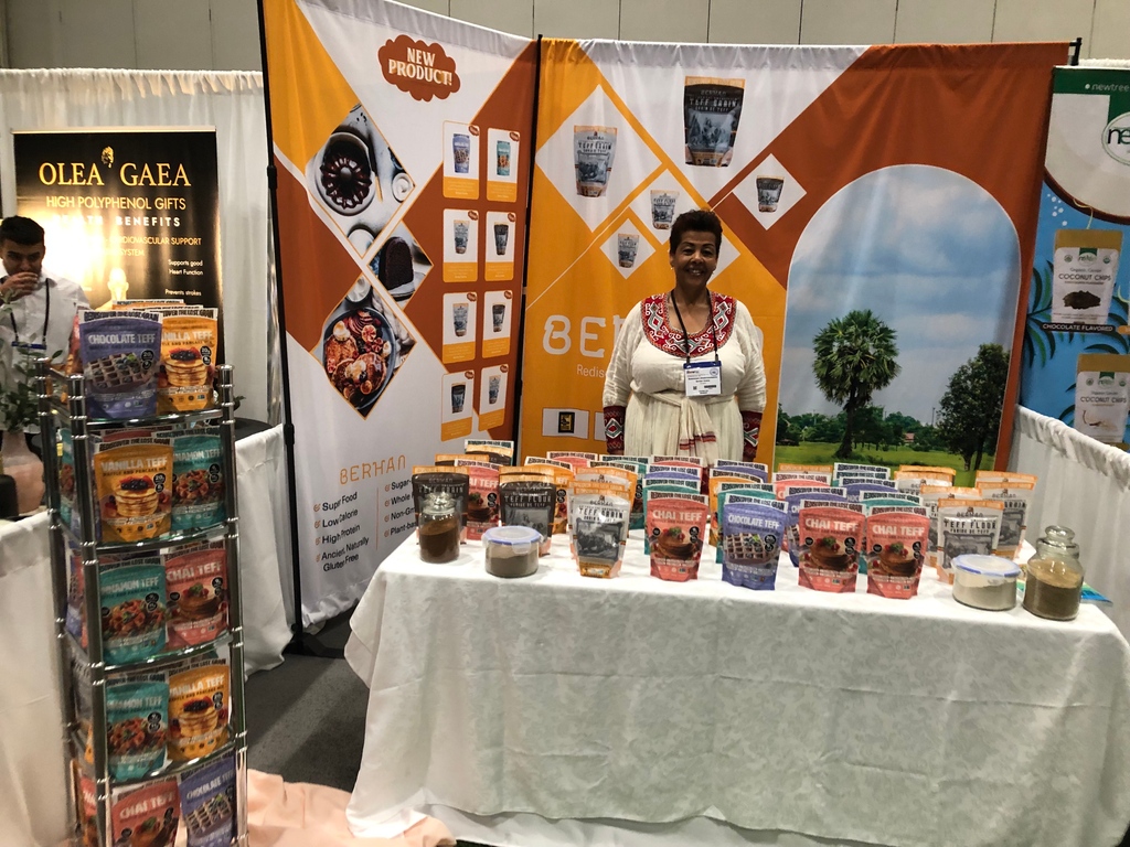 berhanteff's tweet photo. We had a Great time at CHFA NOW, Canada’s largest natural, organic, and wellness tradeshow, from Sept. 21-24 in Toronto. We met many amazing food brands, experts, and retailers, and are so happy with our new banners! 

#CHFANOW #Teff #Rediscoverthelostgrain https://t.co/sznqKLYJUk