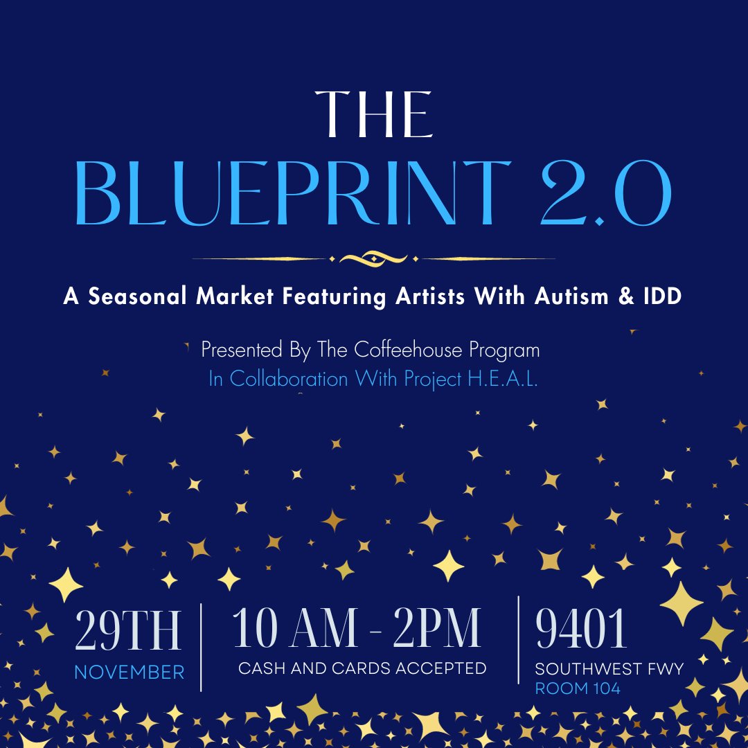 Save the date! The second annual Blueprint Market is coming up on November 29th. This seasonal market features handmade goods from artists with autism and IDD - don't miss your chance to support local entrepreneurs this holiday season!