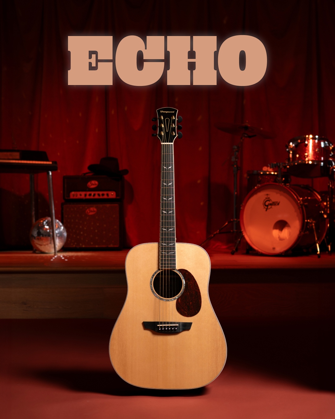 Orange wood guitar deals
