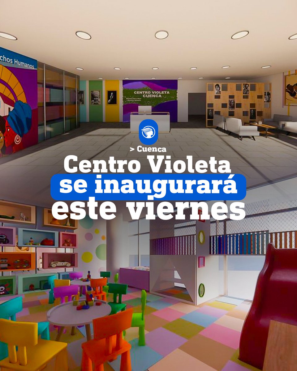 elmercurioec's tweet photo. Este viernes será #inaugurado Centro Violeta en #Cuenca para dar atención y protección a mujeres y sus hijos víctimas de violencia 🟣. Conozca más del funcionamiento: 👉 https://t.co/Sf0bhiCEnK https://t.co/XlEzBhSsRO