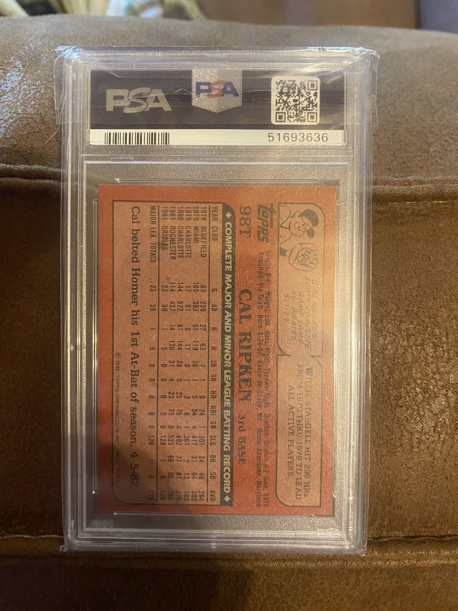 CardWorld44's tweet photo. @LAcarddude $275 Mick 
$175 Cal https://t.co/d0BDBNVJbf