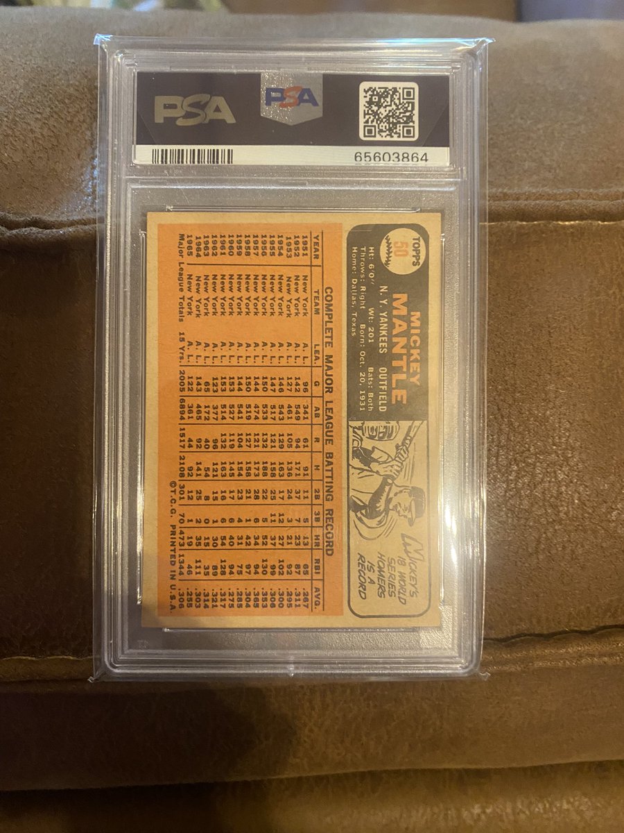 CardWorld44's tweet photo. @LAcarddude $275 Mick 
$175 Cal https://t.co/d0BDBNVJbf
