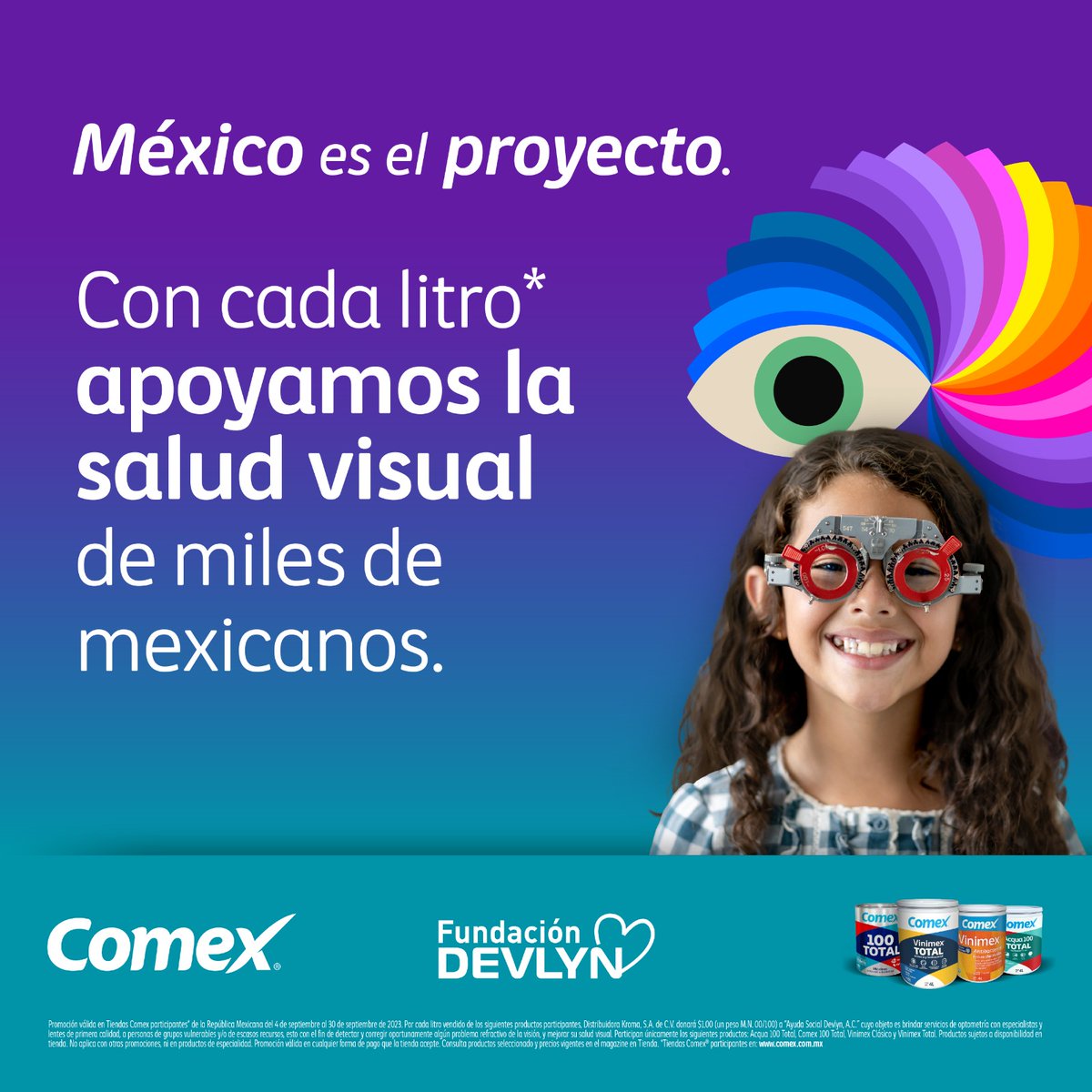 Ópticas Devlyn (@opticas_devlyn) on Twitter photo En septiembre, <a href="/Fund_Devlyn/">Fundacion Devlyn</a> y <a href="/PinturasComex/">Pinturas Comex</a> nos juntamos para apoyar la salud visual de todos los mexicanos. #MéxicoEsElProyecto En septiembre, <a href="/Fund_Devlyn/">Fundacion Devlyn</a> y <a href="/PinturasComex/">Pinturas Comex</a> nos juntamos para apoyar la salud visual de todos los mexicanos. #MéxicoEsElProyecto