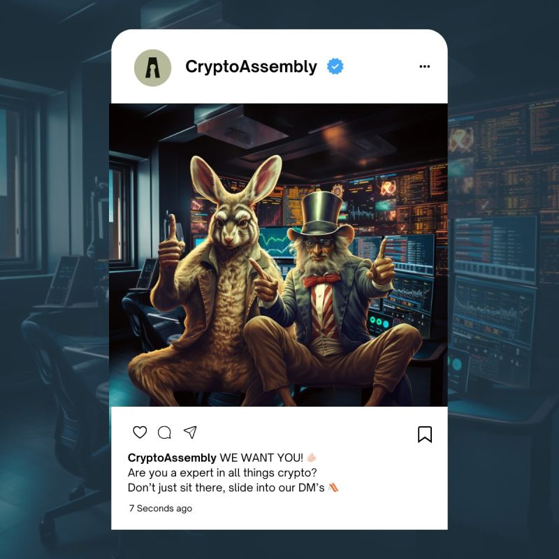WE WANT YOU! 🫵🏻 
We're taking nominations for industry experts to take part in the Crypto Assembly.

Think you're the best person to lead the conversation? Fill in the form here > form.typeform.com/to/T8XIQEp2