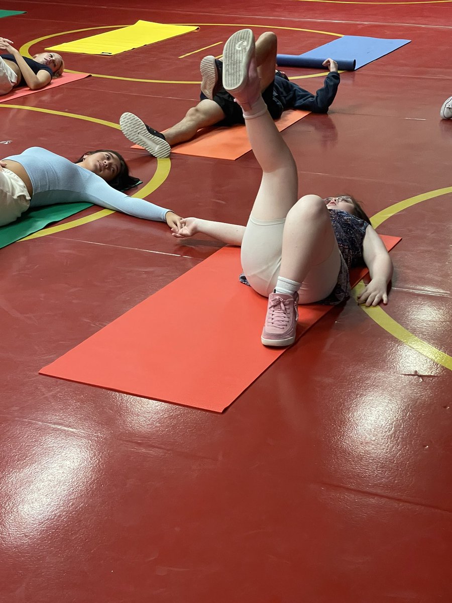 misdpe's tweet photo. Highlights from last week from Unified APE Class! Yoga and Group Fitness!
@Marion_Wolves https://t.co/ZpGbqGMYnJ